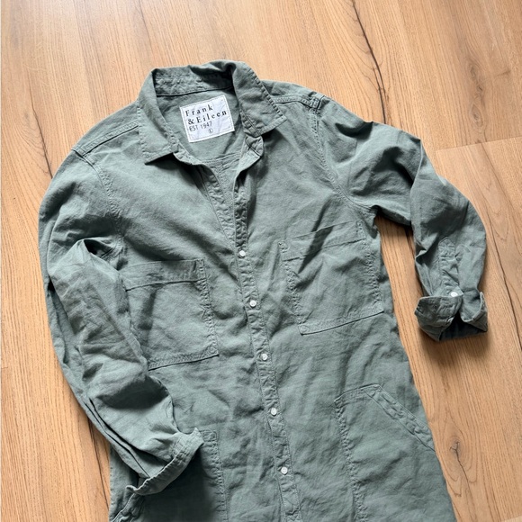 Frank and Eileen Northern Ireland Jumpsuit in Sage - Picture 3 of 4